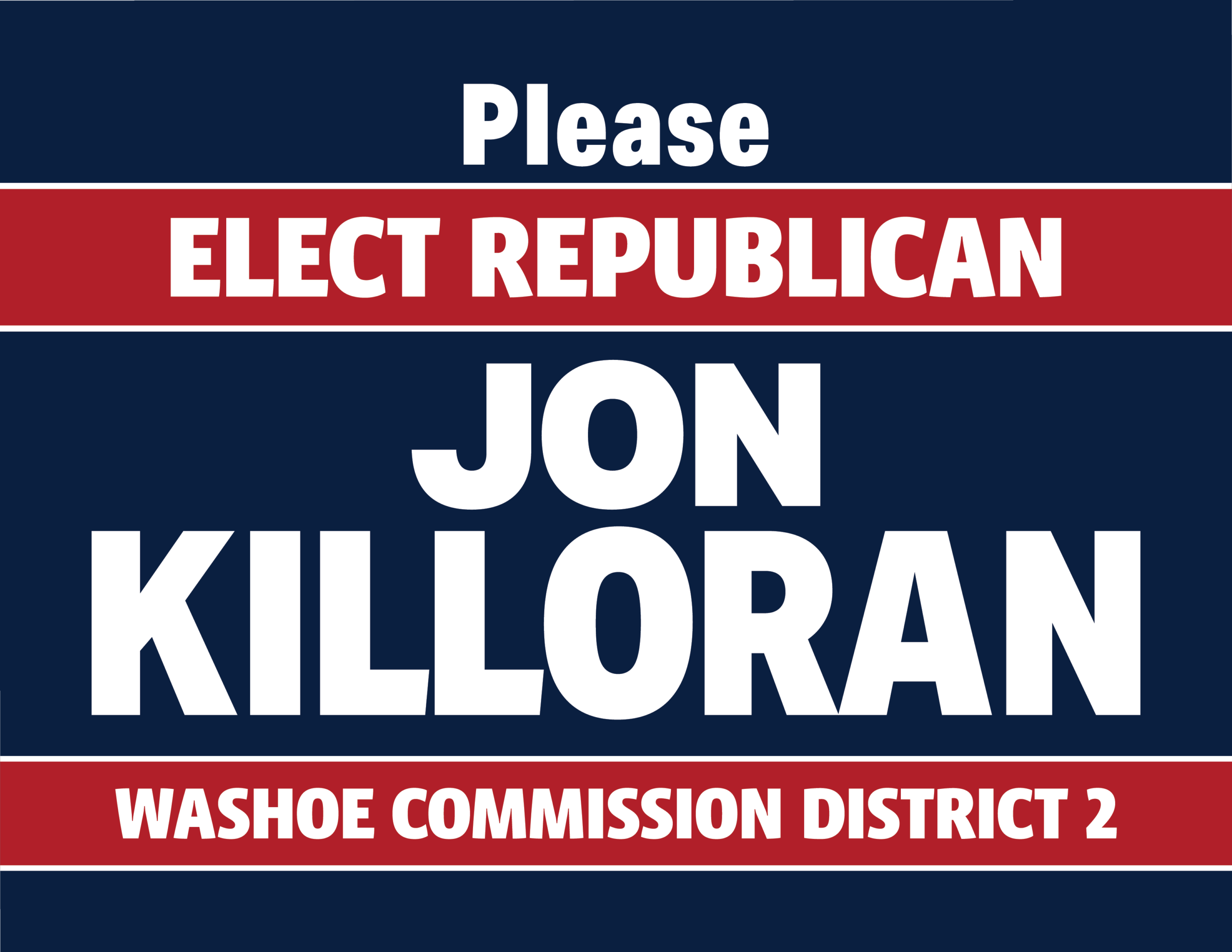 Please Elect Republican Jon Killoran Washoe Commission District 2